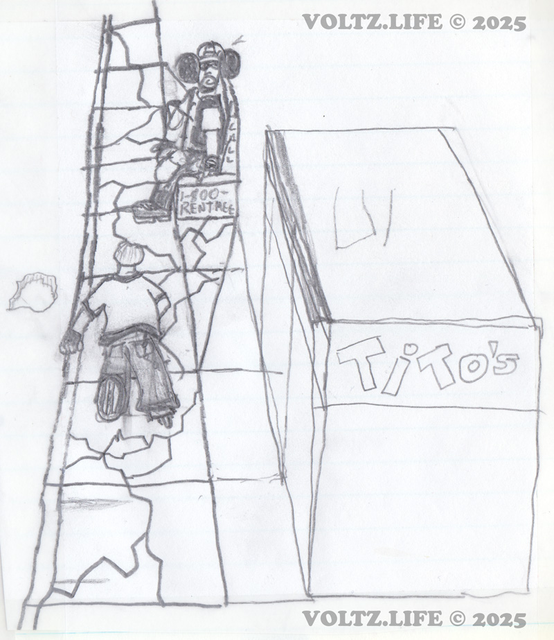 Ike skates up to gary